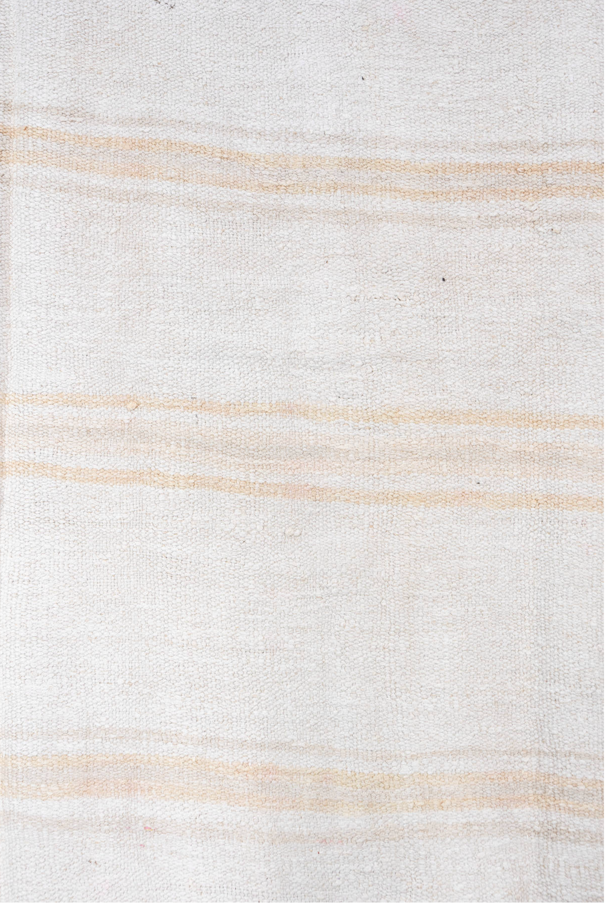 5' x 11' one-of-a-kind handmade vintage Hemp Kilim rug. Color palette: brown, gainsboro, ghost white, gray, lavender blush