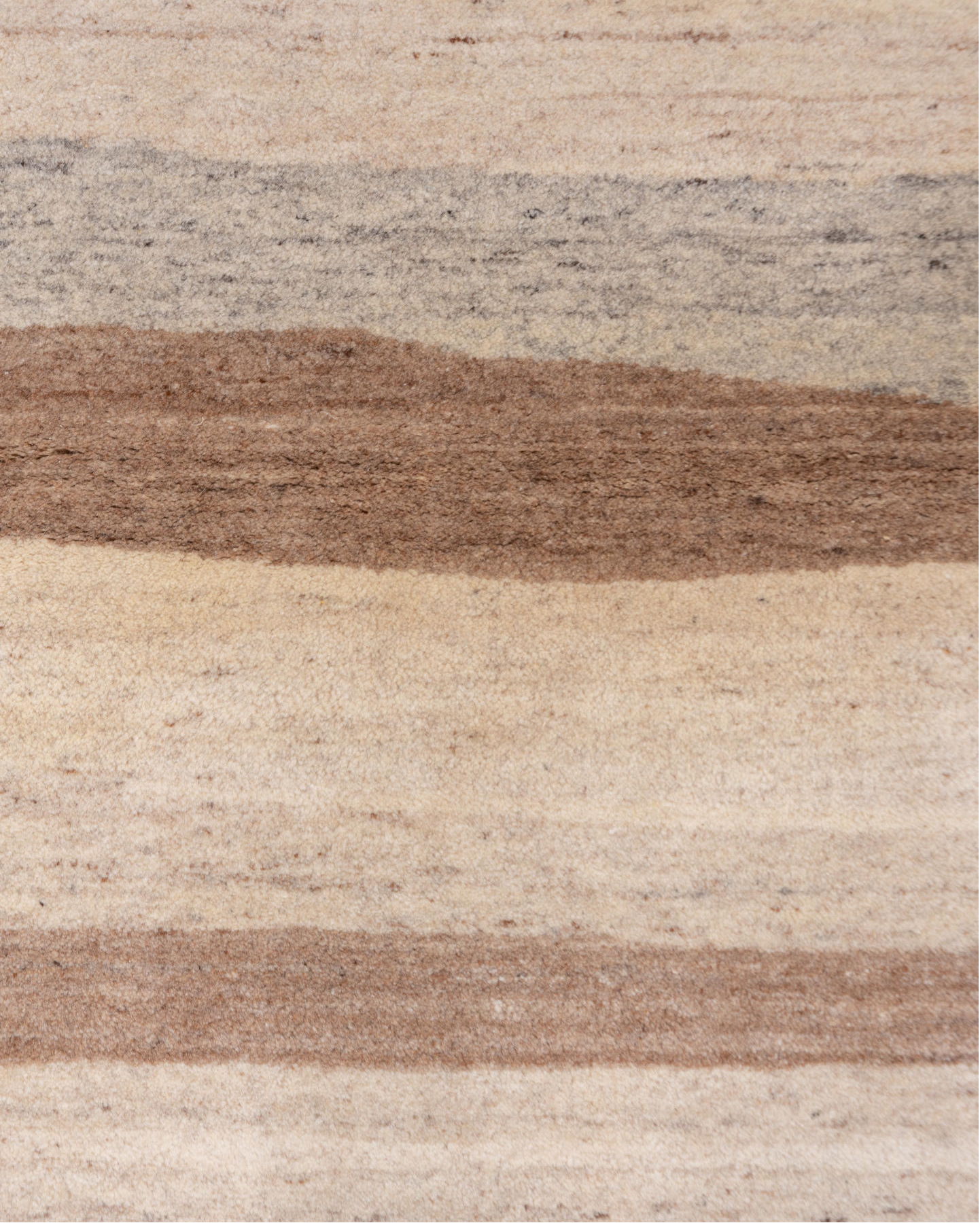 4' x 6' one-of-a-kind handmade vintage small size rug. Color palette: gray, pink, brown, light gray, off-white, orange