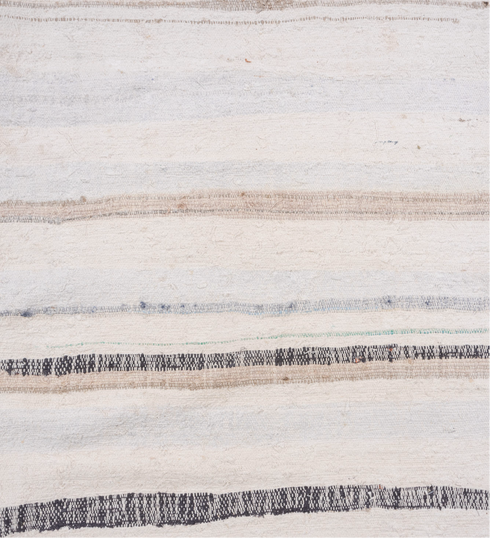 Antique Rag Rug Area Rug (6' x 7')