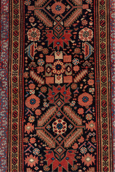 Antique Malayer Runner Rug (3' x 12')