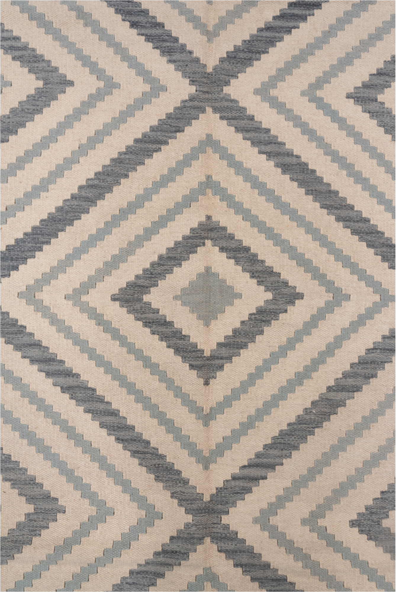 10' x 12' one-of-a-kind handmade vintage Kilim large size rug. Color palette: brown, dim gray, gray, light gray, off-white