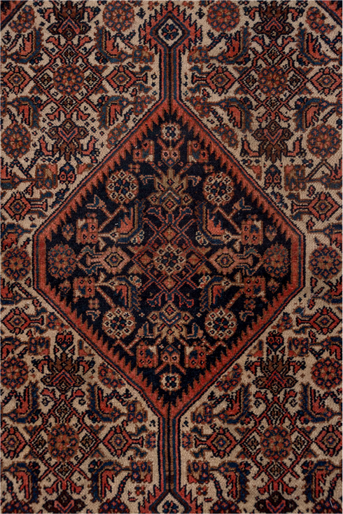 Antique Bibikabad Runner Rug (3' x 14')