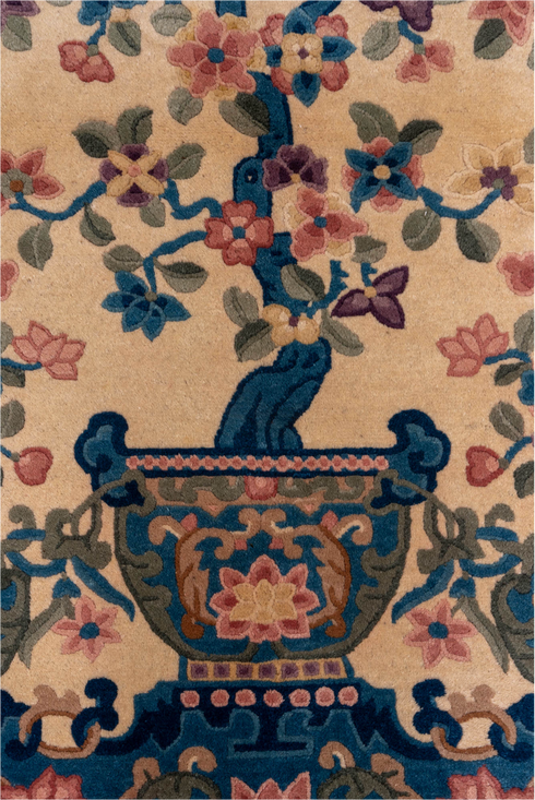 Vintage Chinese Area Rug (4' x 5')