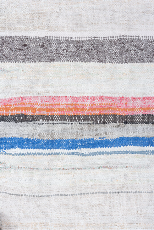 Vintage Rag Rug Area Rug (6' x 8')