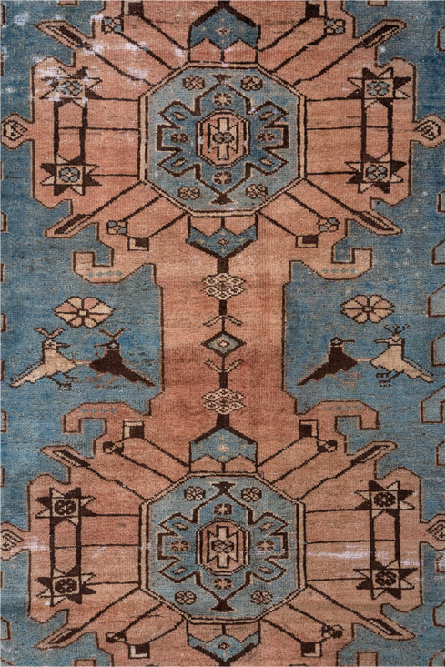 Vintage Distressed Runner Rug (4' x 12')