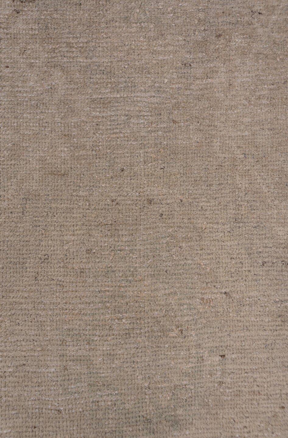 2' x 11' one-of-a-kind handmade vintage Oushak runner rug. Color palette: gray, pink, off-white, light gray, white, snow