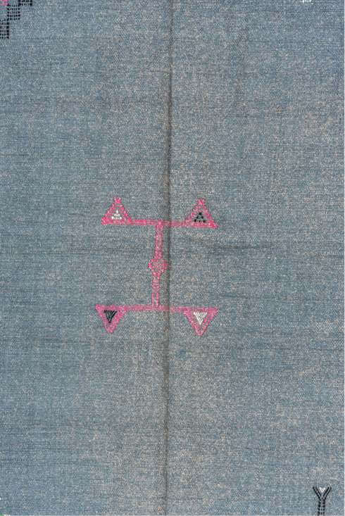 Vintage Cactus Kilim Area Rug (5' x 8')