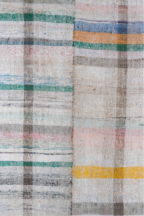 Antique Rag Rug Area Rug (6' x 8')