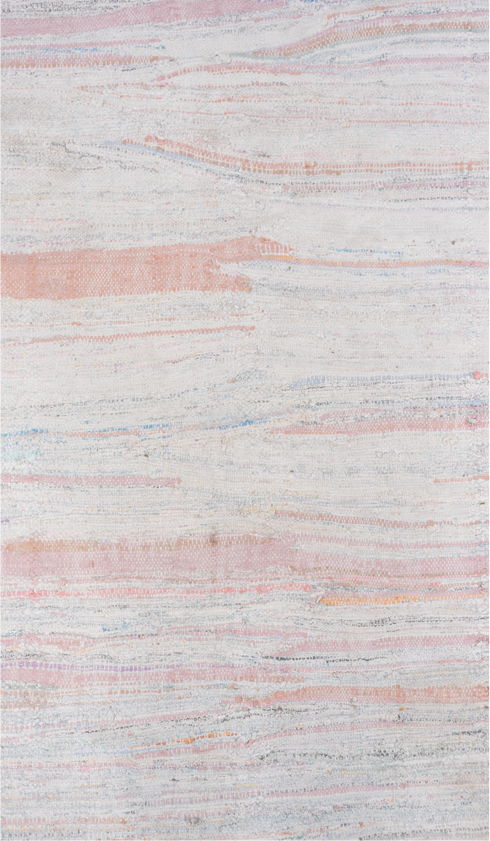 Antique Rag Rug Area Rug (5' x 7')