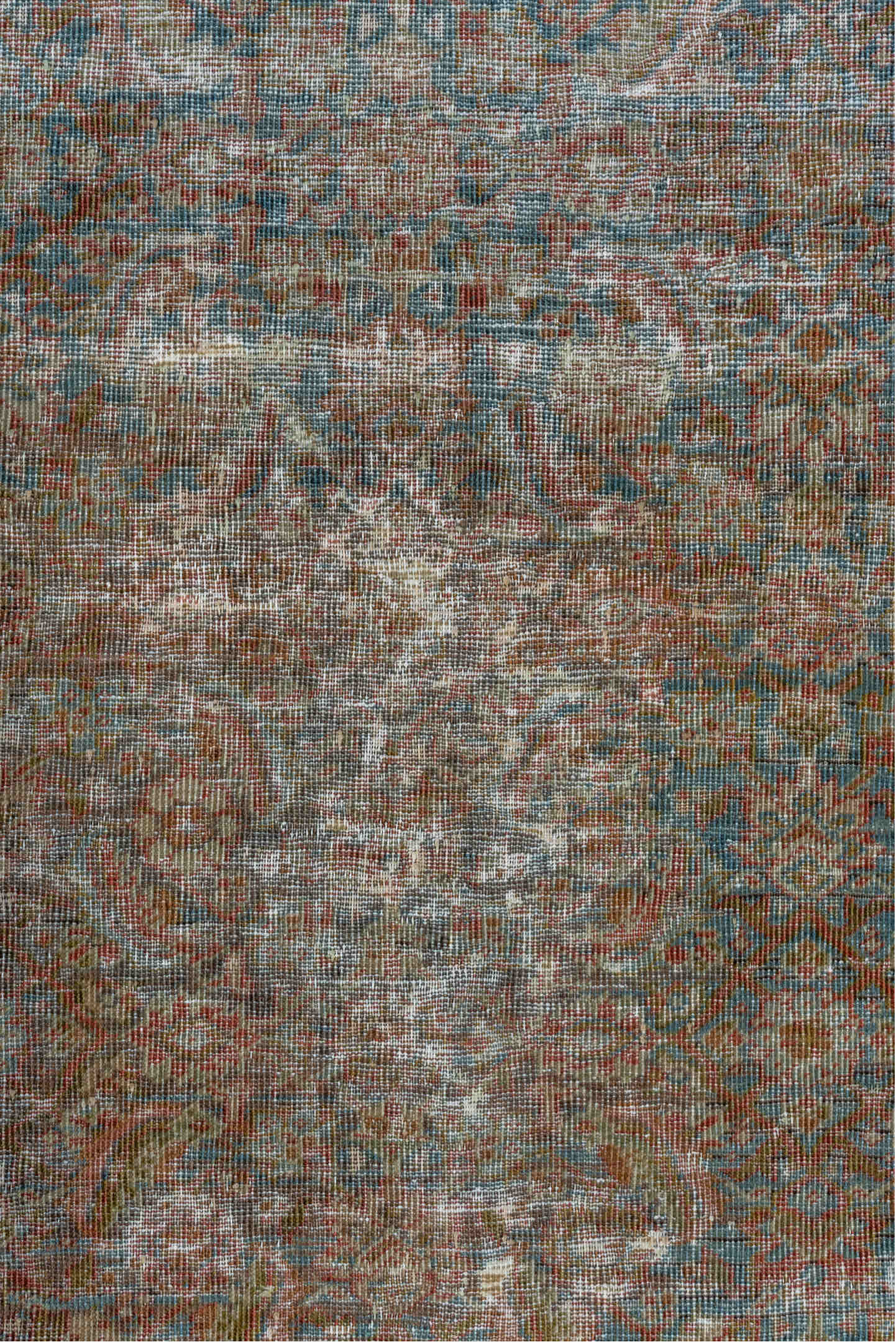 4' x 6' one-of-a-kind handmade vintage Farahan small size rug. Color palette: gray, black, pink, brown, light gray