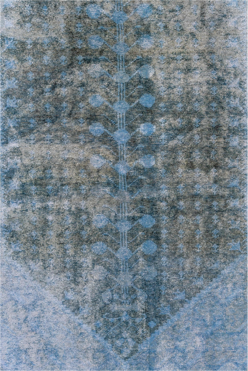 Antique Overdyed Area Rug (3' x 6')