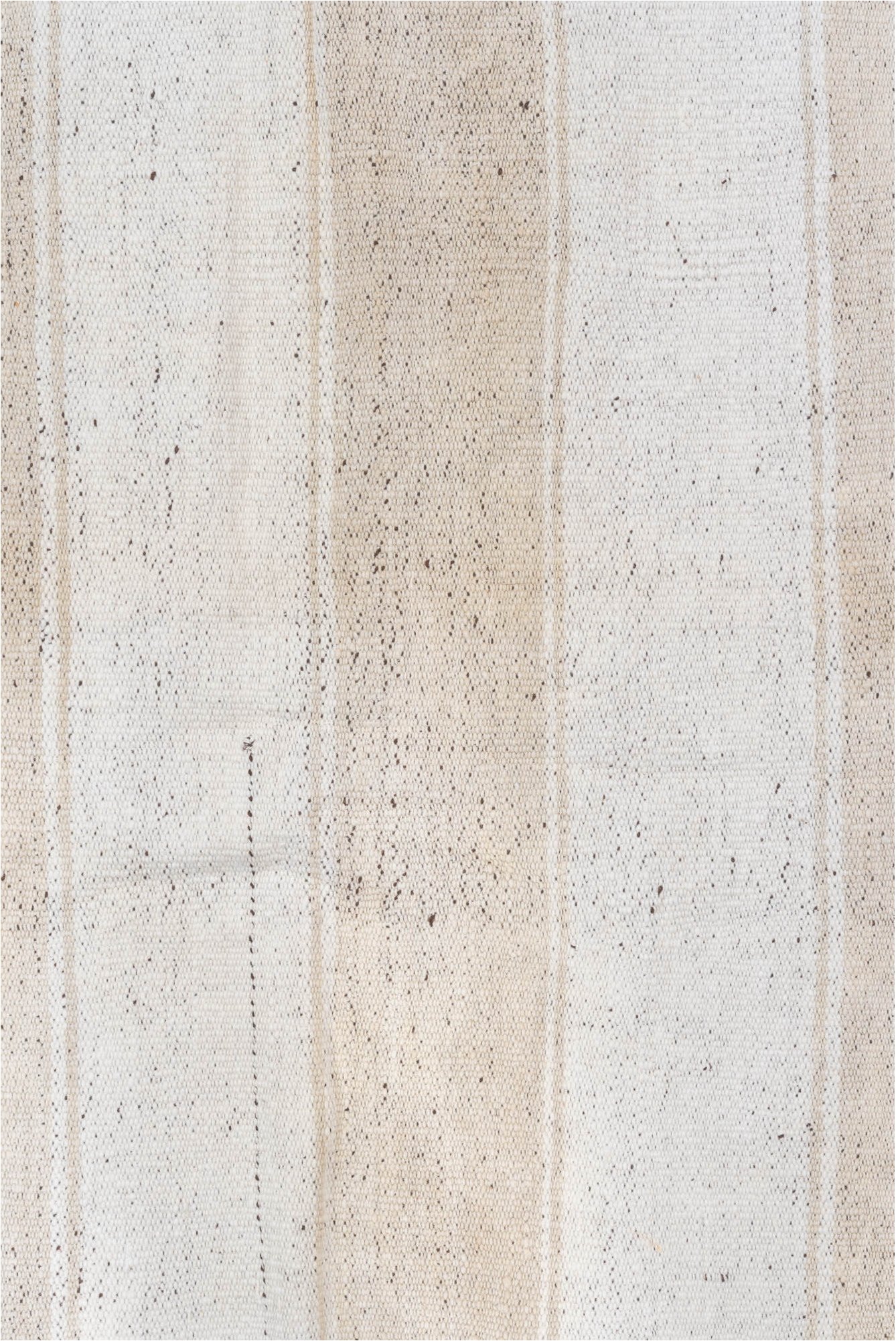 4' x 12' one-of-a-kind handmade vintage Flatweave runner rug. Color palette: gainsboro, gray, lavender blush, light gray