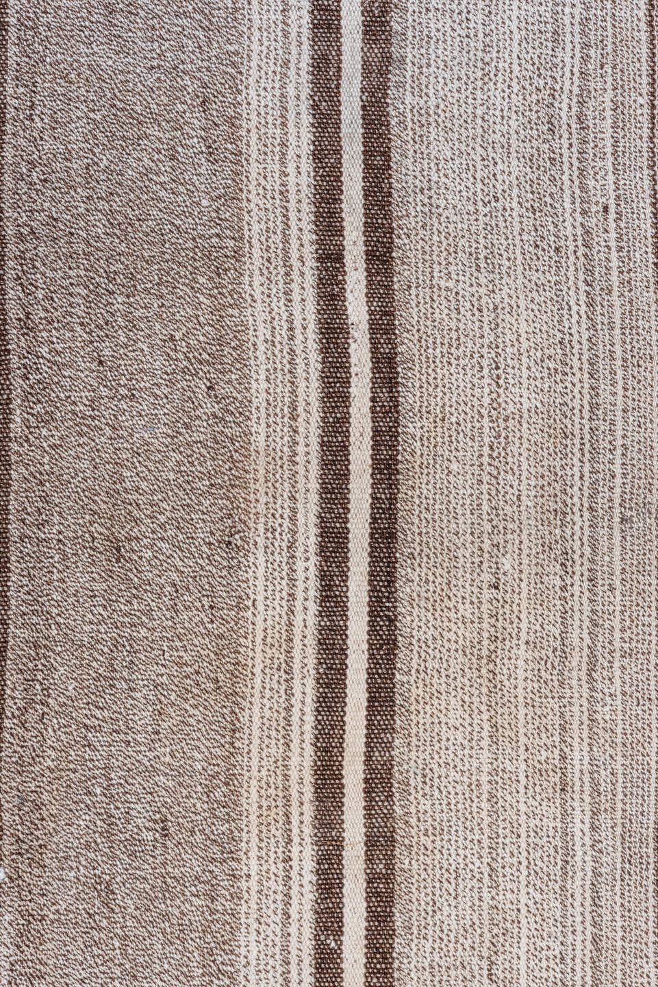 8' x 13' one-of-a-kind handmade vintage Flatweave large size rug. Color palette: gray, light gray, off-white, dark gray