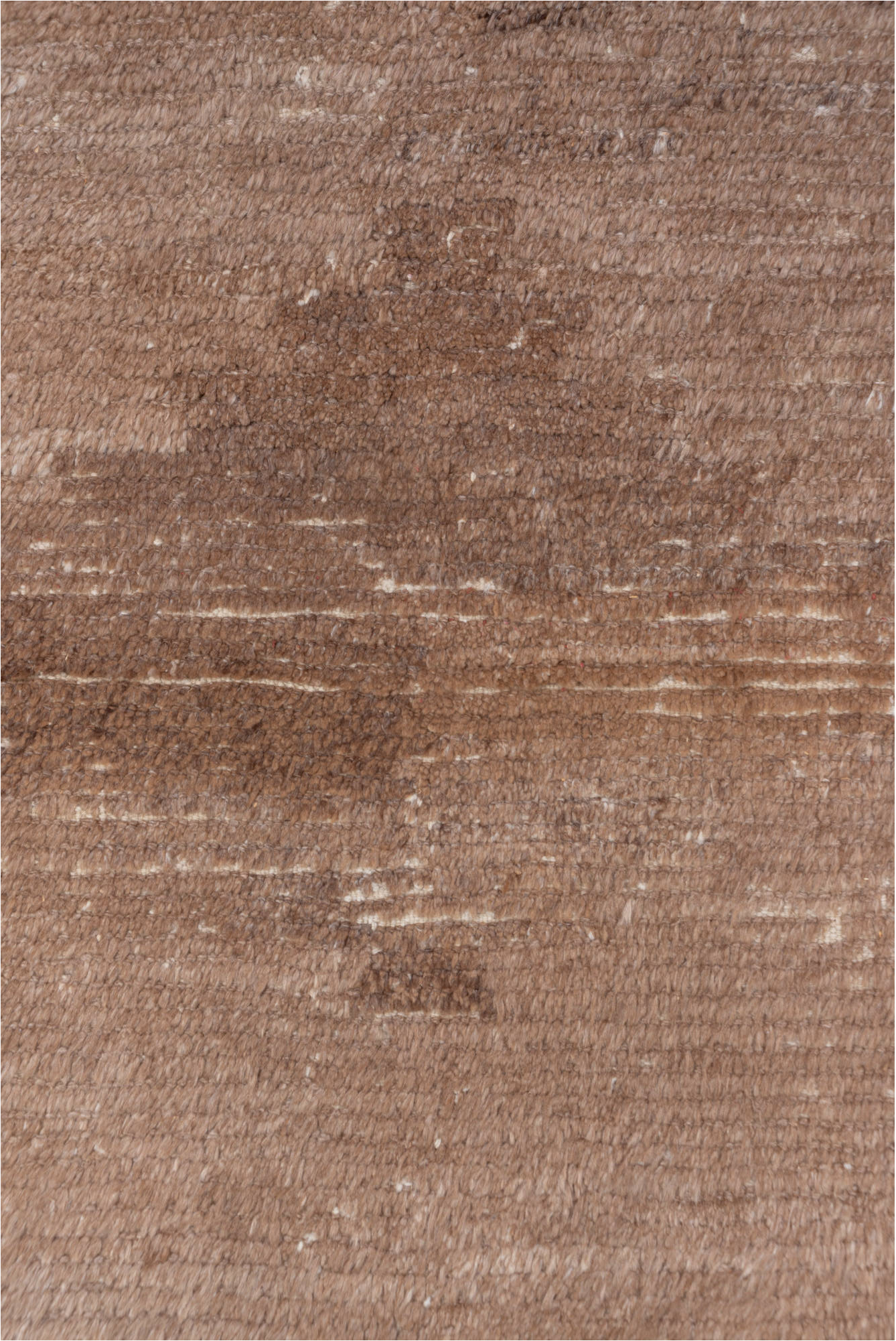 4' x 6' one-of-a-kind handmade vintage Tulu small size rug. Color palette: brown, gray, light gray, off-white, pink, snow