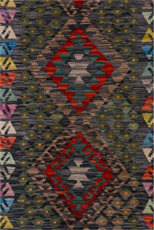 Vintage Kilim Runner Rug (2' x 9')