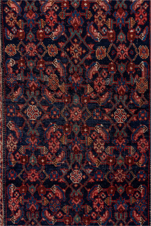 Antique Bidjar Runner Rug (3' x 16')