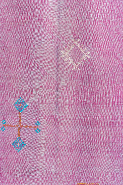 Vintage Cactus Kilim Area Rug (4' x 8')