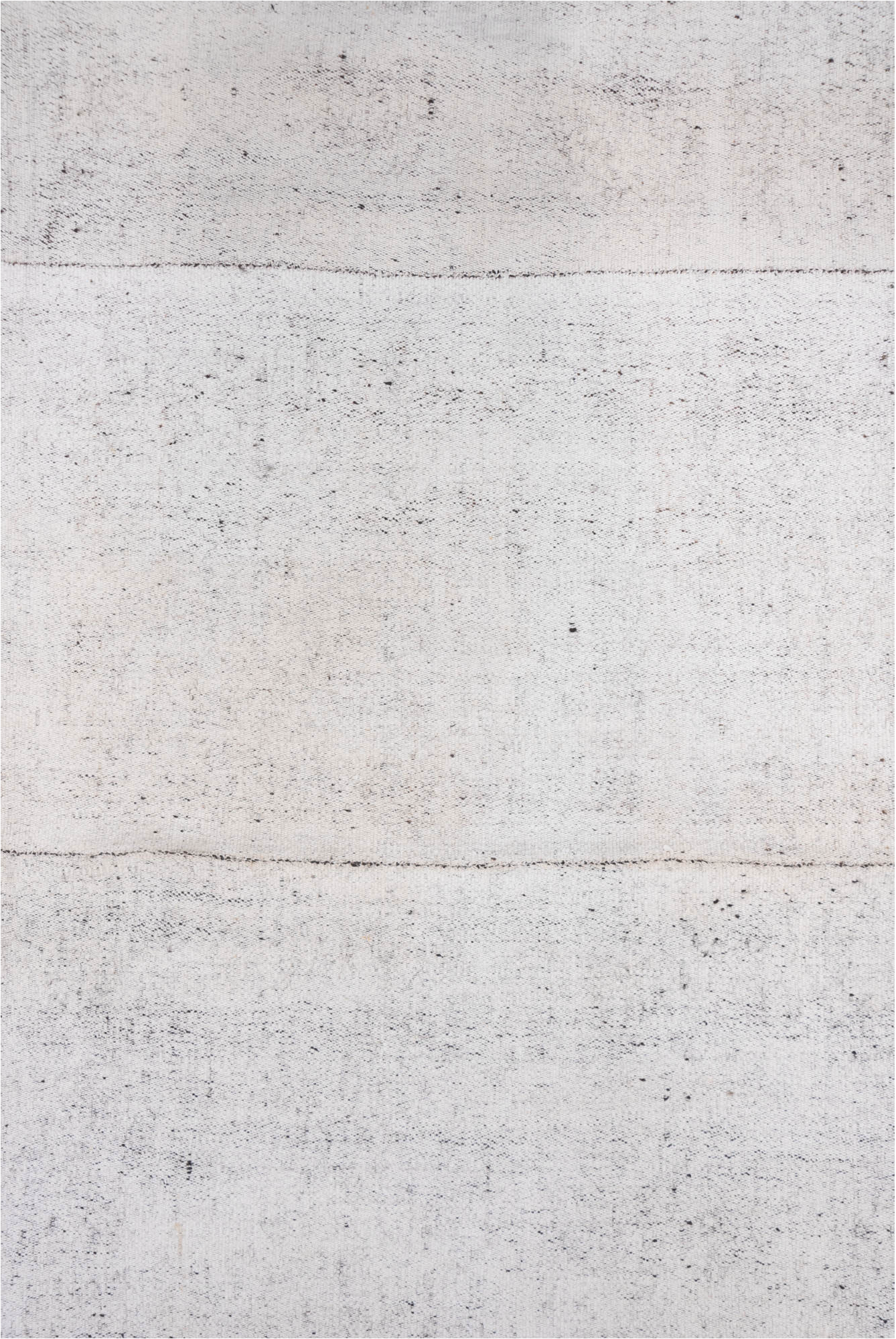 8' x 11' one-of-a-kind handmade vintage Flatweave large size rug. Color palette: dark gray, gainsboro, gray, light gray