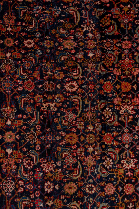 Antique Bidjar Runner Rug (4' x 12')