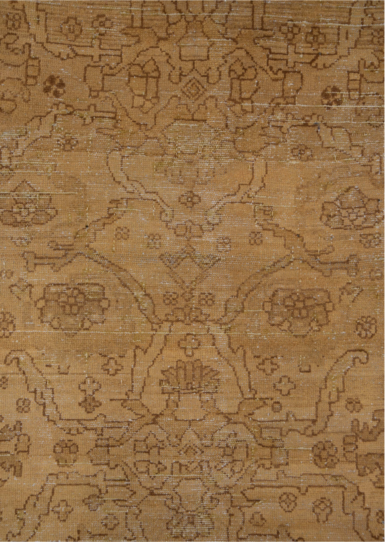 2' x 6' one-of-a-kind handmade vintage Malayer runner rug. Color palette: brown, gray, light gray, off-white, silver, snow