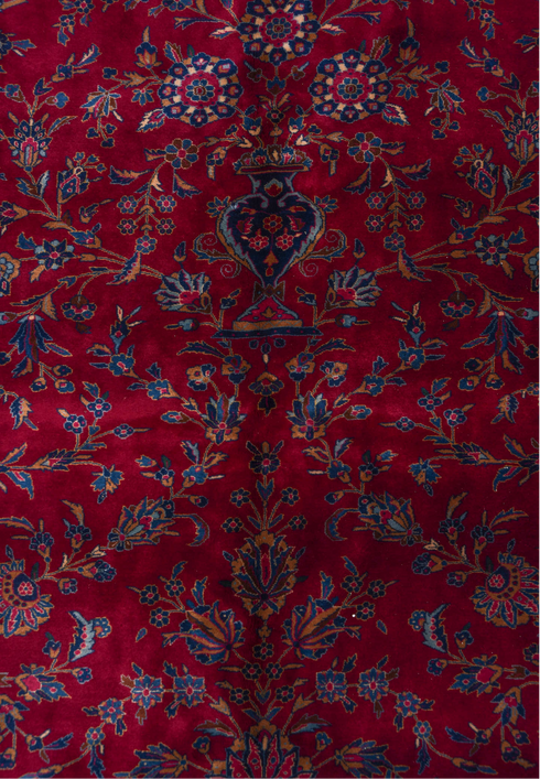 Antique Flatweave Area Rug (7' x 11')