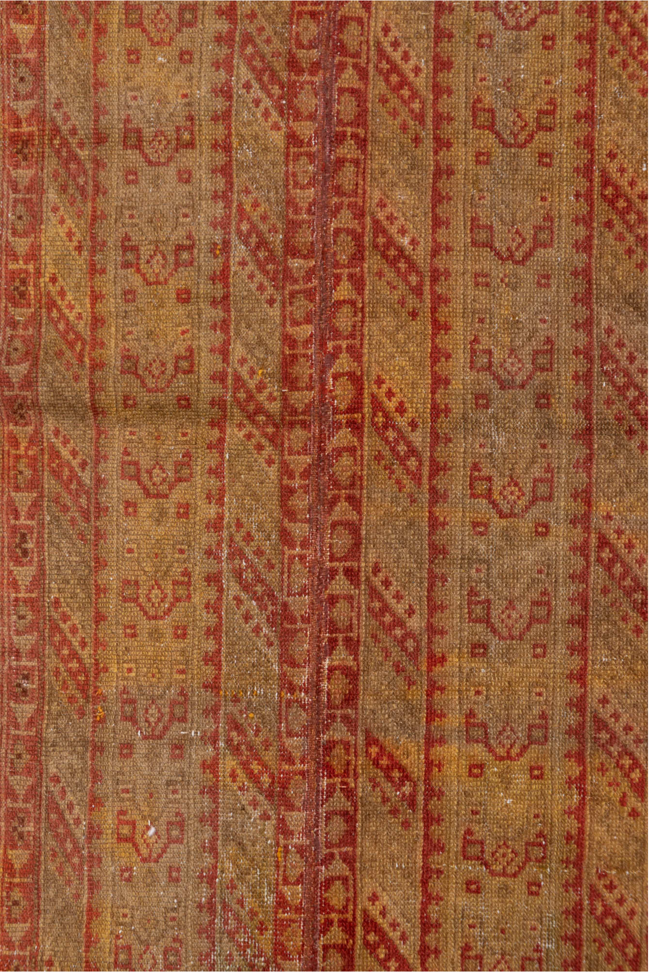 2' x 6' one-of-a-kind handmade vintage Malayer runner rug. Color palette: brown, gray, light gray, off-white, pink, red