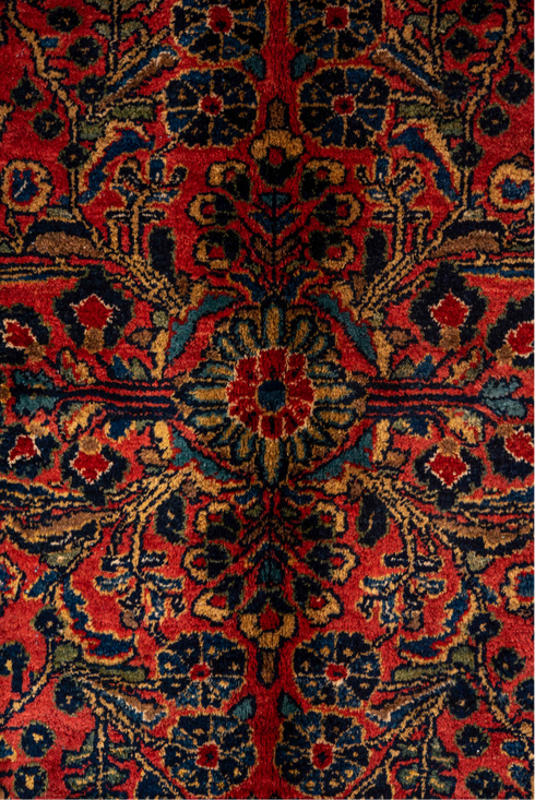 Antique Sarouk Area Rug (10' x 13')