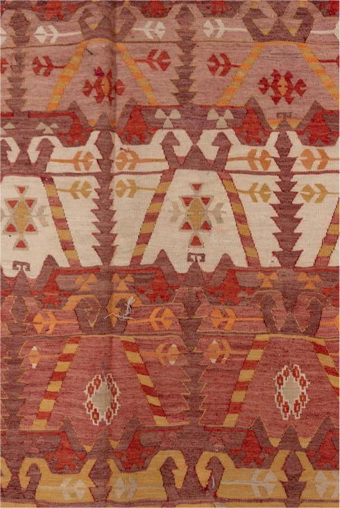 Vintage Kilim Runner Rug (4' x 12')