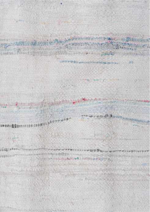 Vintage Rag Rug Area Rug (5' x 10')