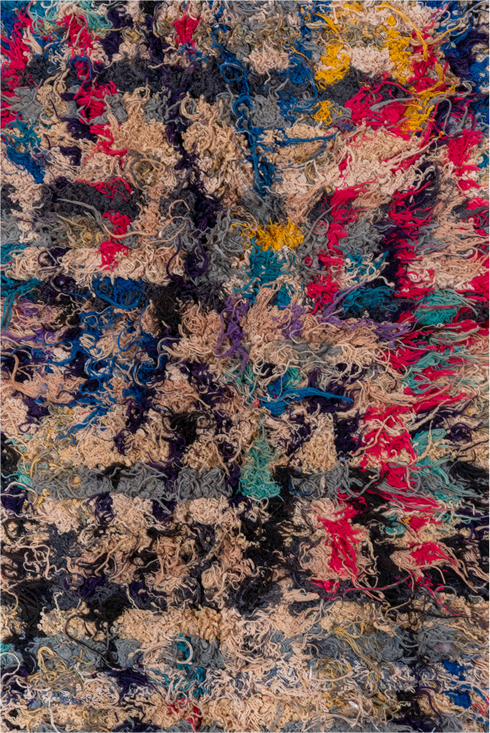 Vintage Rag Rug Area Rug (2' x 5')