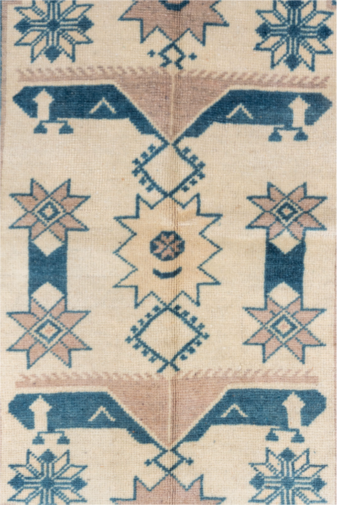 Vintage Oushak Area Rug (3' x 7')