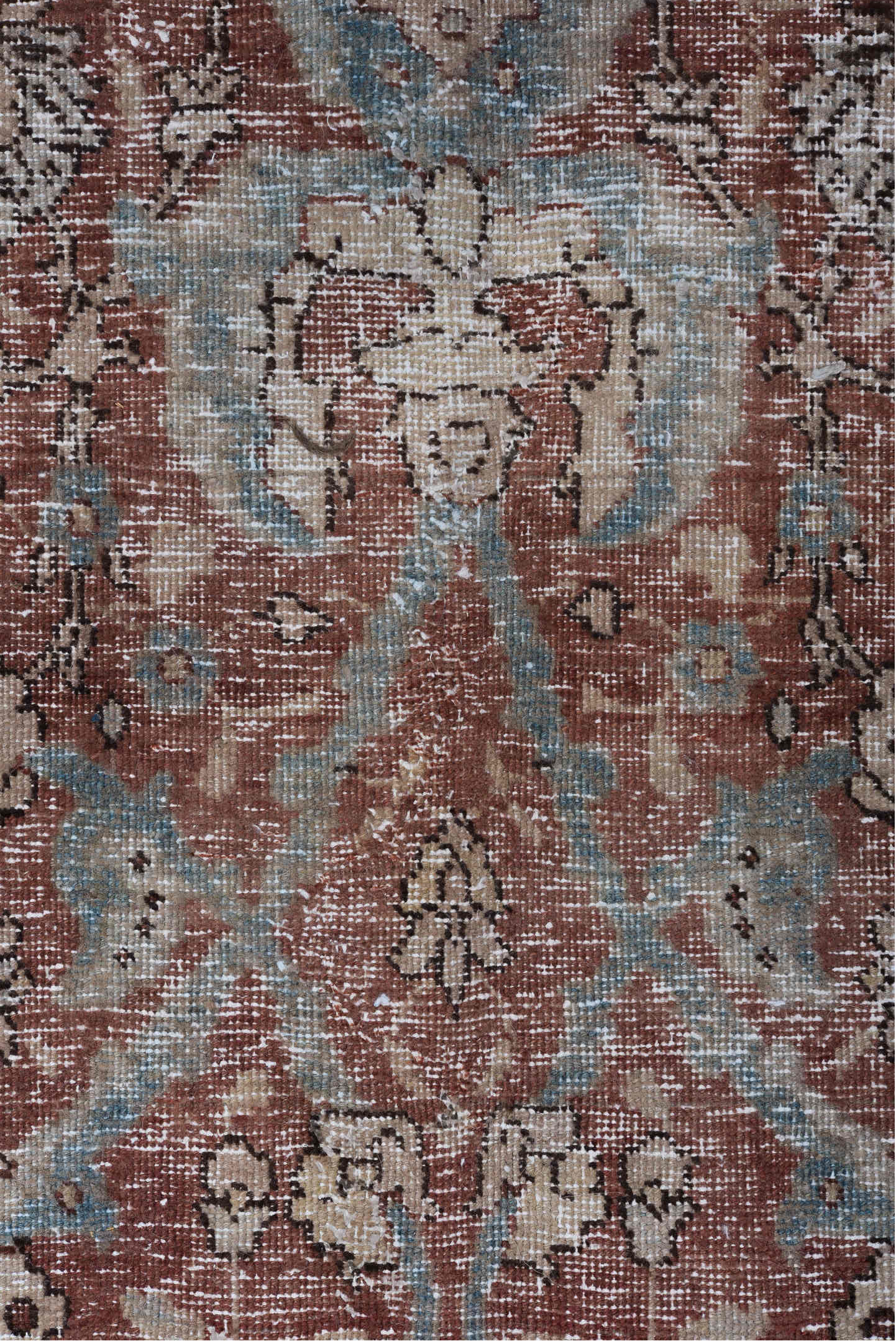 12' x 9' one-of-a-kind handmade vintage Tabriz rug. Color palette: black, brown, charcoal, dark gray, dim gray, gainsboro