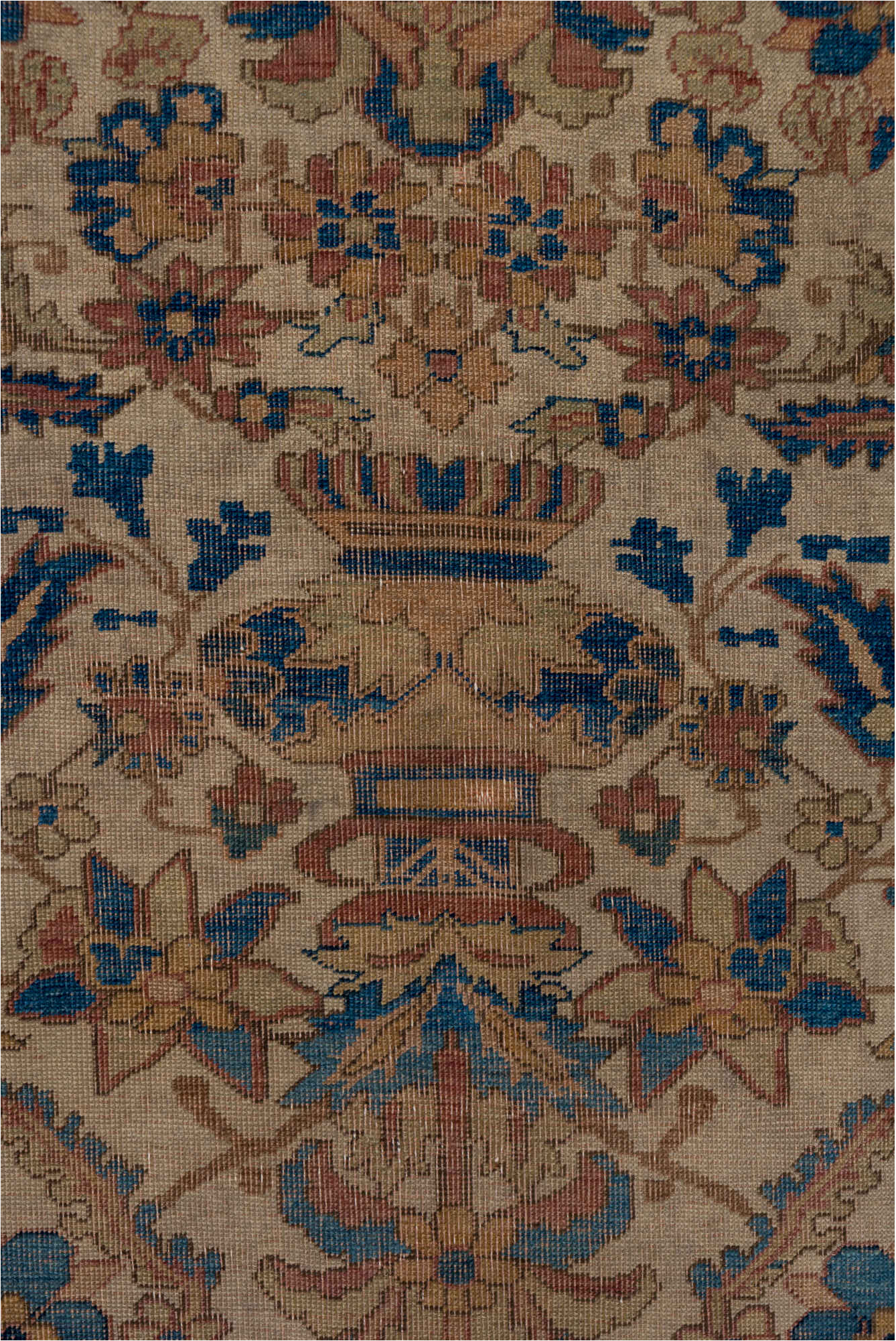 4' x 7' one-of-a-kind handmade vintage Afshar rug. Color palette: arapawa, black, blue, brown, gray