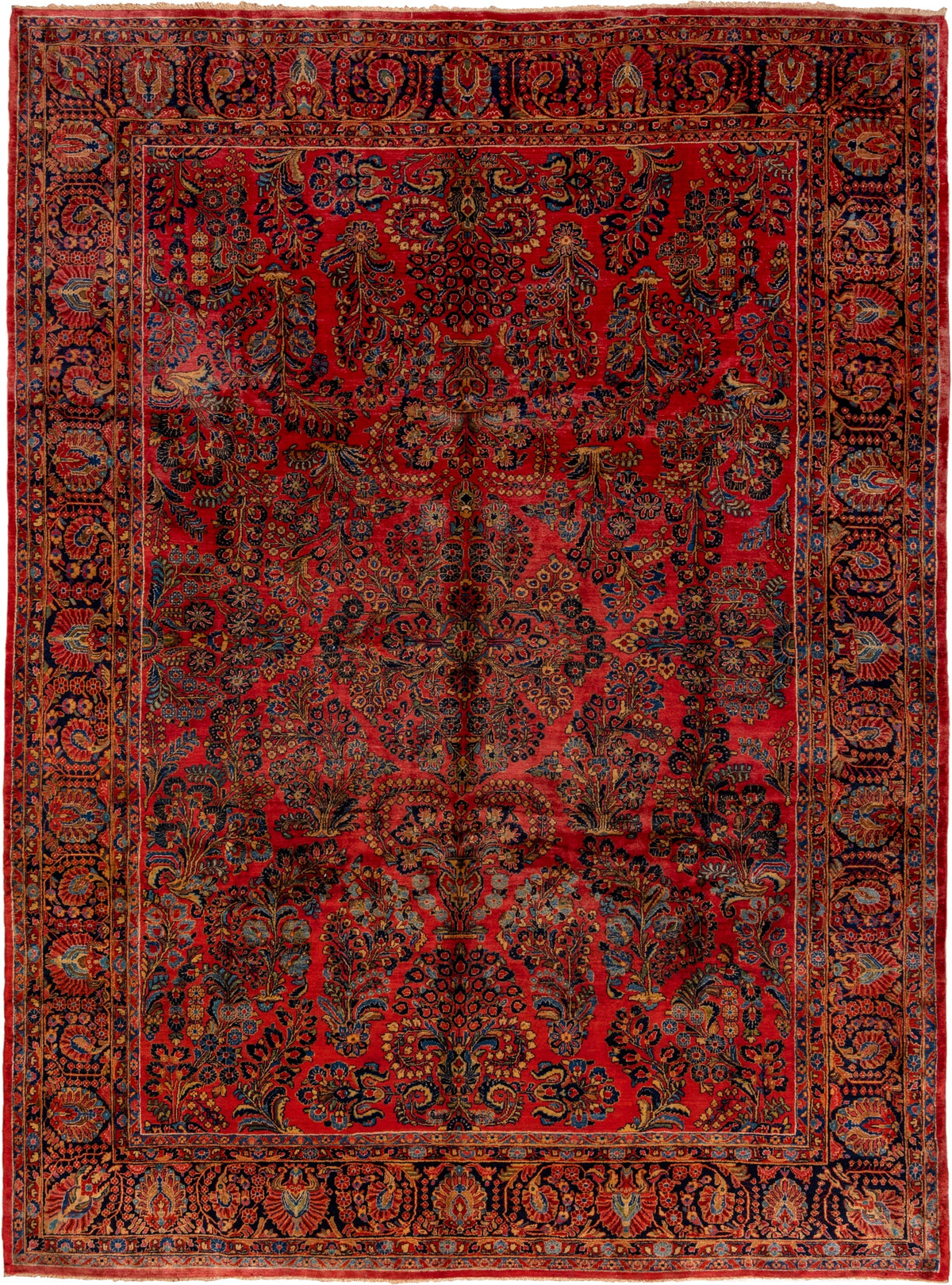 Antique Sarouk Area Rug (10' x 13')