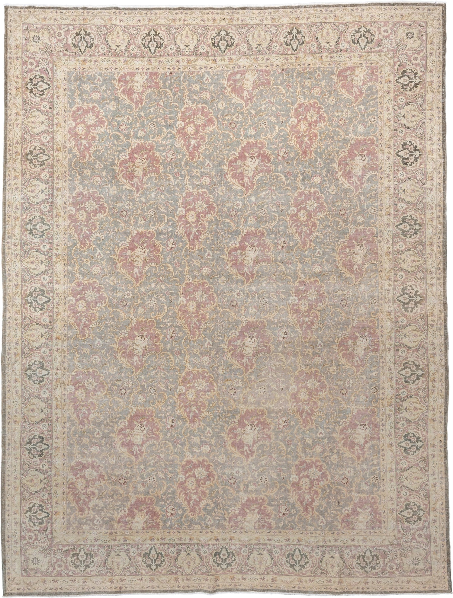 Vintage Tabriz Area Rug (9' x 12')