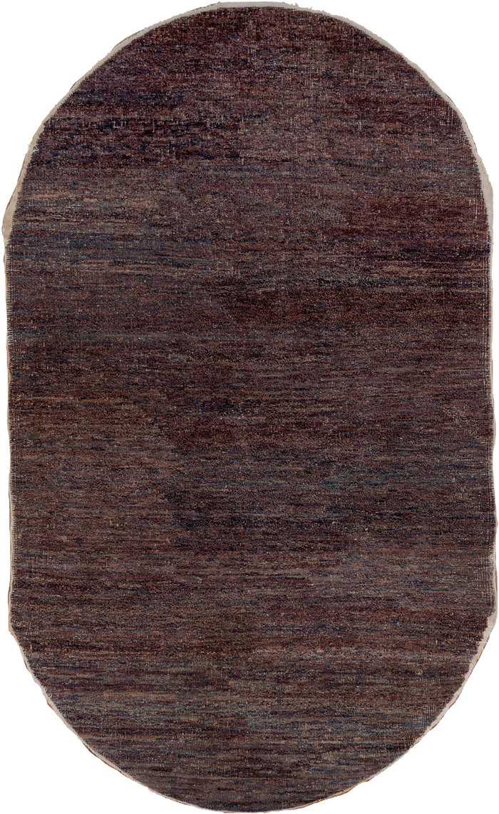 4' x 6' one-of-a-kind handmade antique Chinese small size rug. Color palette: brown, charcoal, taupe, slate, gray, black