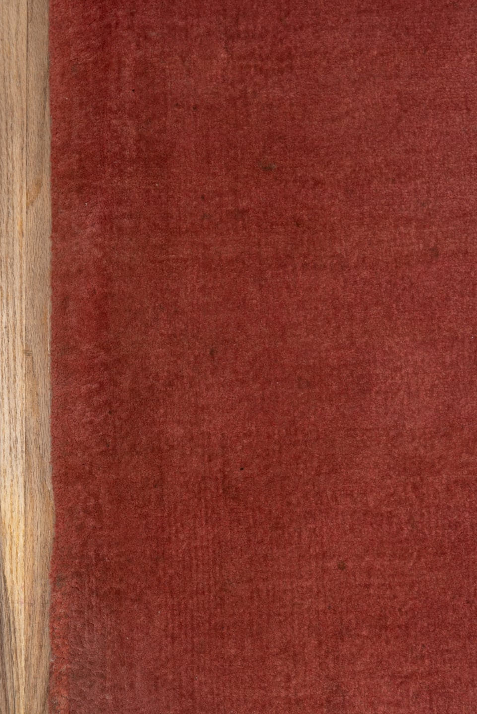 2' x 11' one-of-a-kind handmade vintage Chinese runner rug. Color palette: terra cotta, rust, sienna, rose, taupe