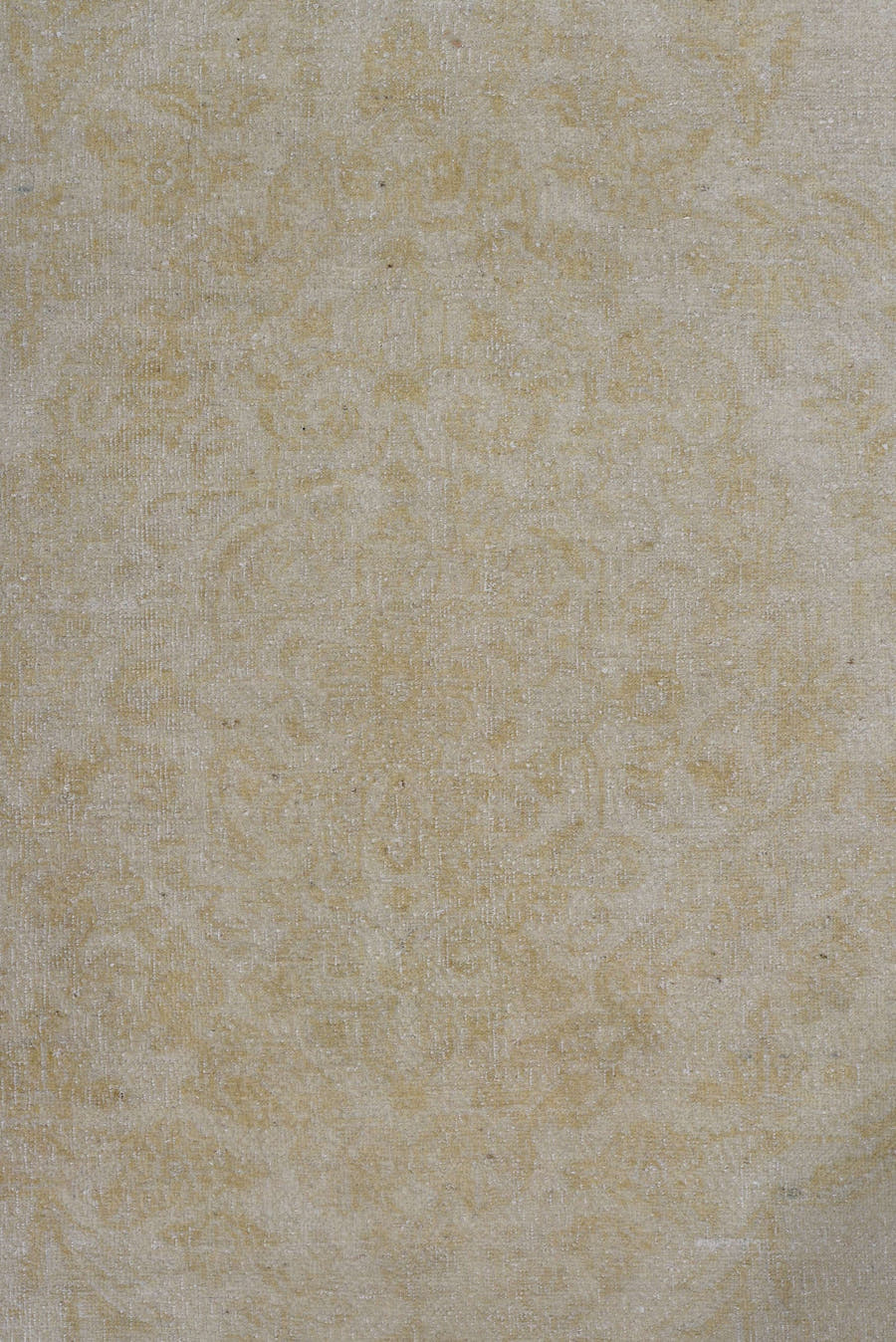 7' x 9' one-of-a-kind handmade antique Kashan rug. Color palette: ivory, cream, sand, beige, taupe, gray