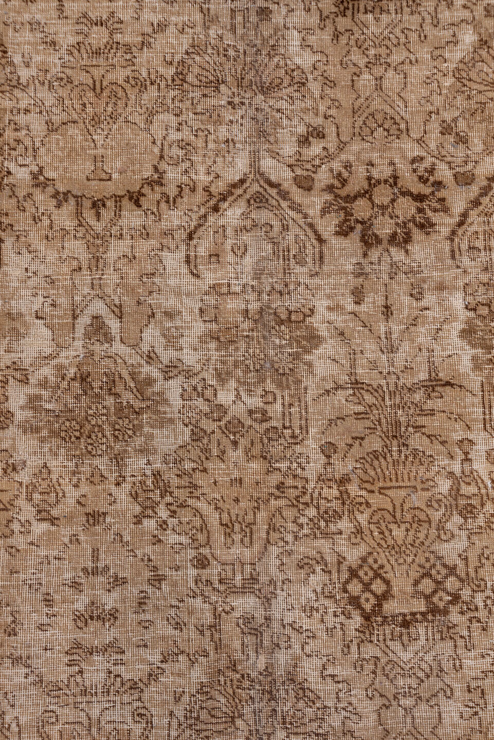 6' x 8' one-of-a-kind handmade antique Tabriz medium size rug. Color palette: taupe, beige, brown, camel, ivory, gray