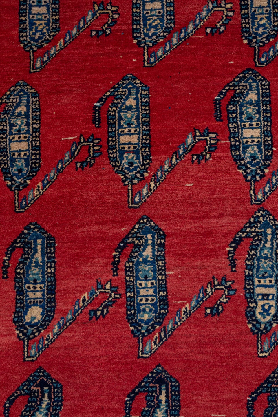 3' x 14' one-of-a-kind handmade antique Malayer runner rug. Color palette: rust, ivory, navy, camel, slate, crimson
