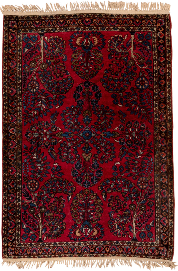 Floral Burgundy Rugs