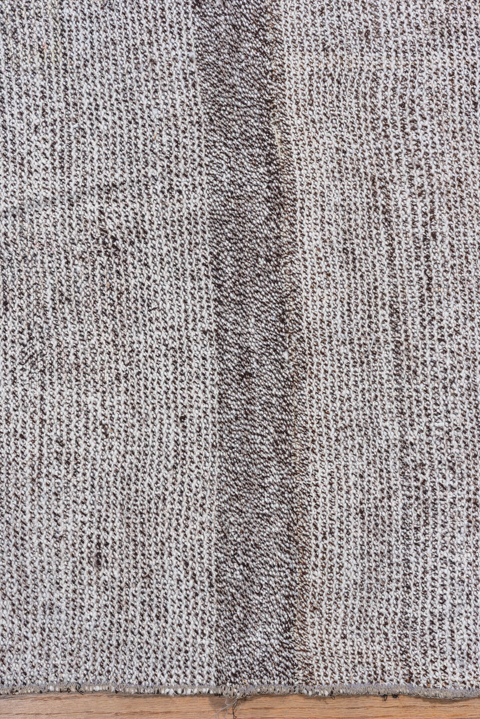 10' x 16' one-of-a-kind handmade vintage Flatweave rug. Color palette: dark gray, dim gray, gainsboro, gray, light gray