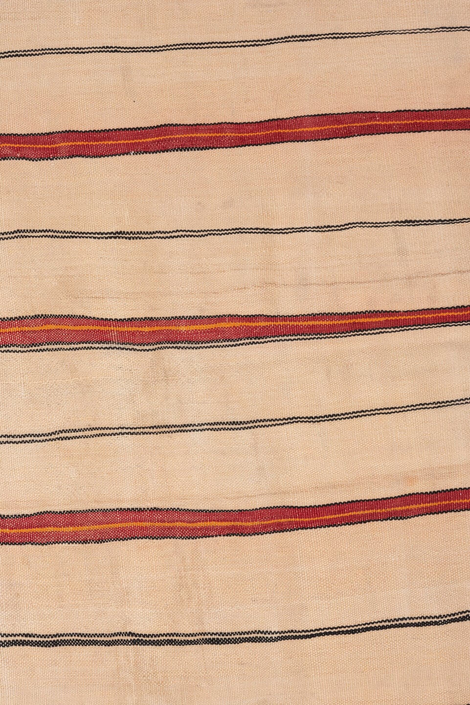 5' x 8' one-of-a-kind handmade antique Kilim medium size rug. Color palette: ivory, rust, charcoal, coral, terracotta, brown