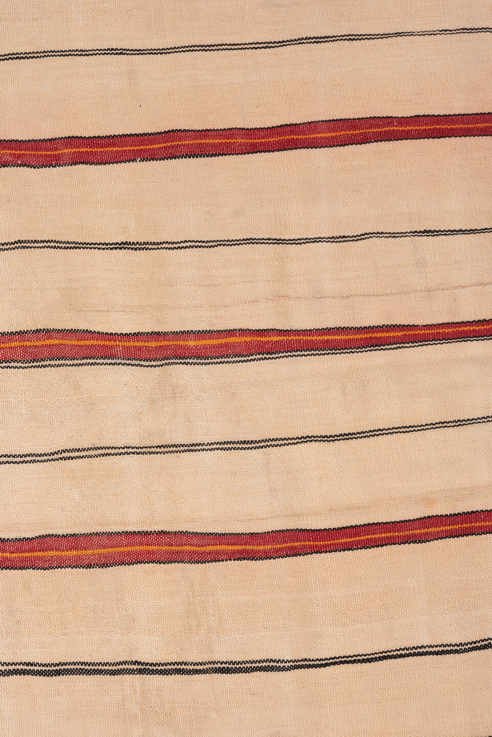 5' x 8' one-of-a-kind handmade antique Kilim medium size rug. Color palette: ivory, rust, charcoal, coral, terracotta, brown