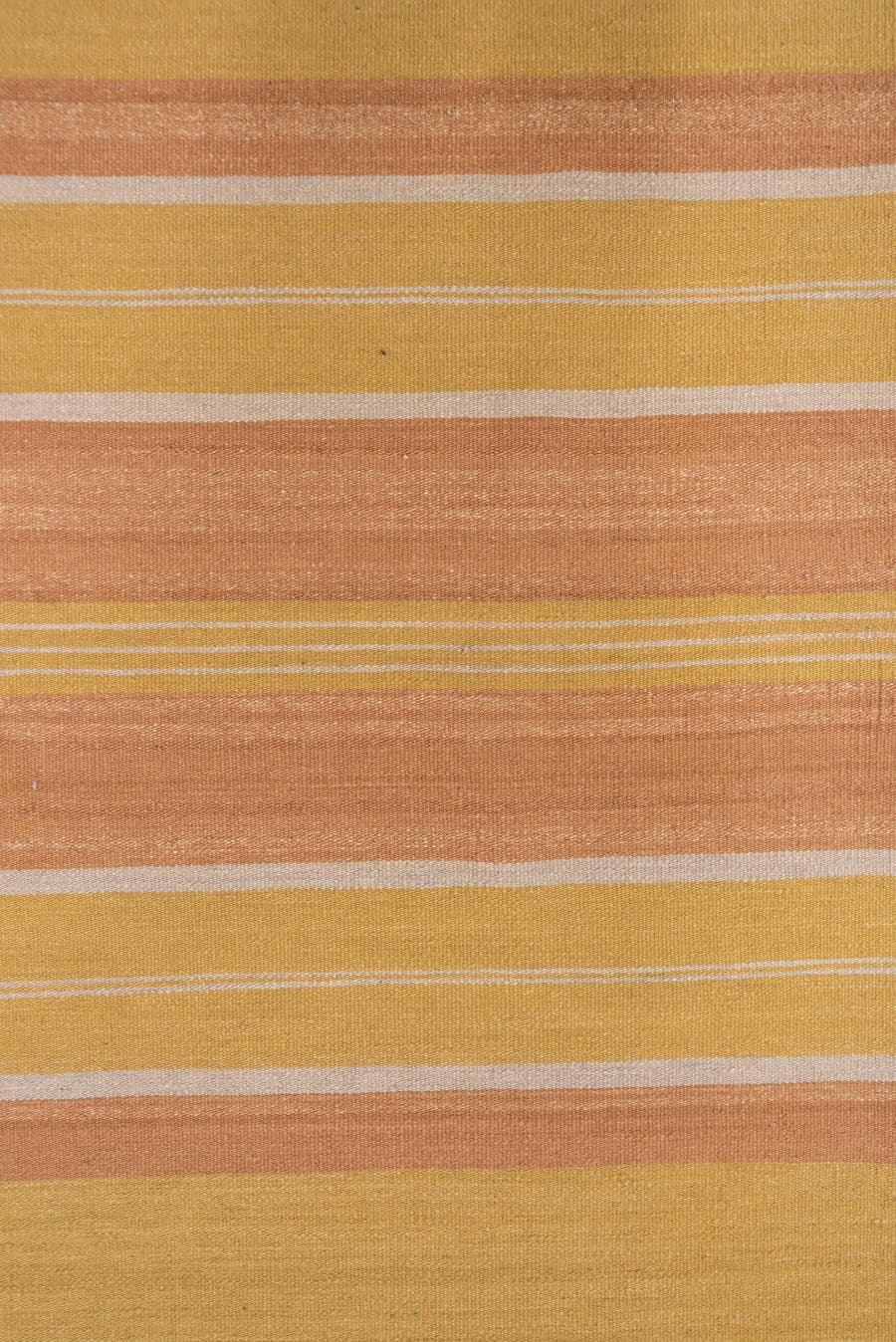 6' x 9' one-of-a-kind handmade vintage Kilim medium size rug. Color palette: camel, blush, gold, ivory, beige, pink