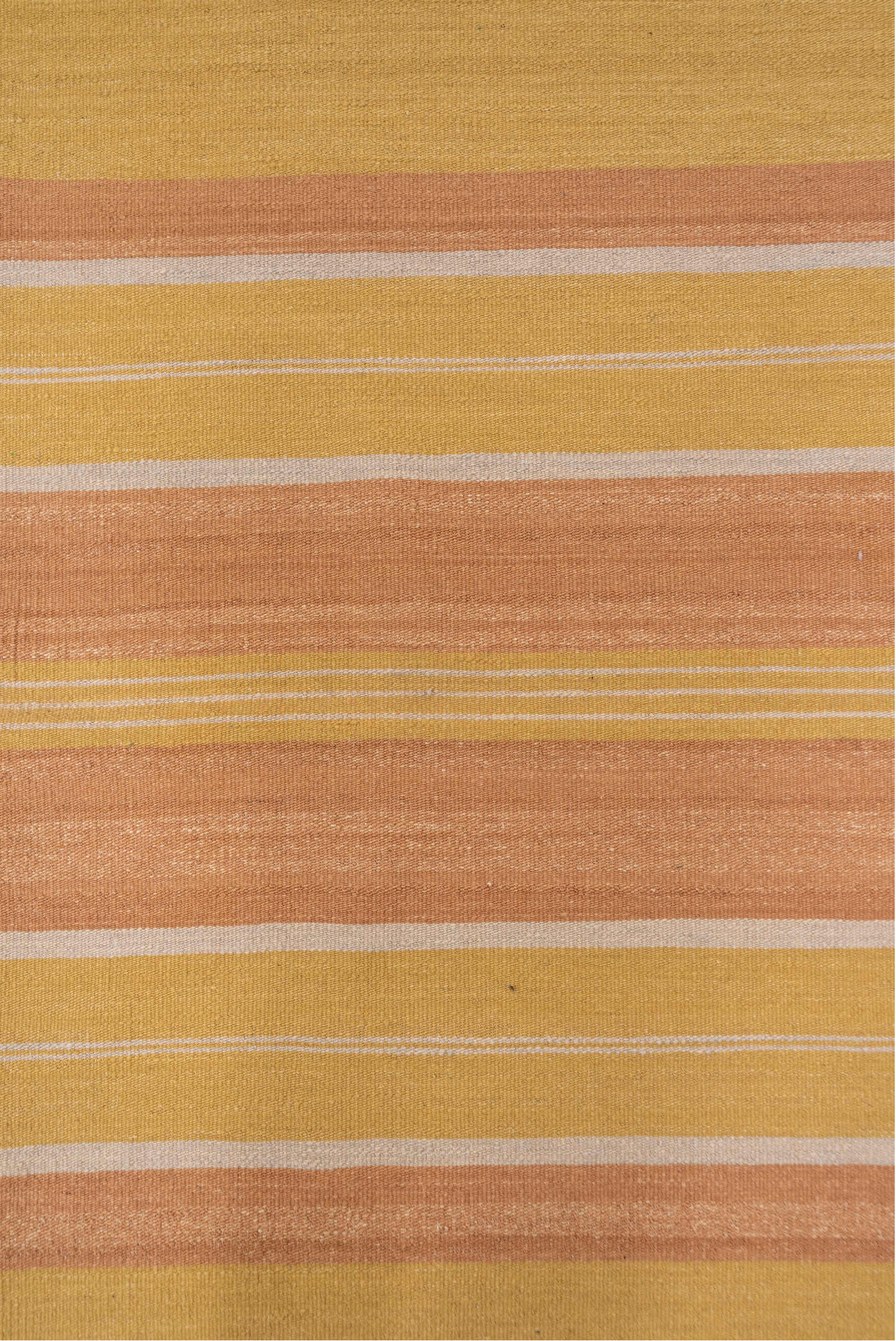 6' x 9' one-of-a-kind handmade vintage Kilim medium size rug. Color palette: camel, blush, gold, ivory, beige, pink