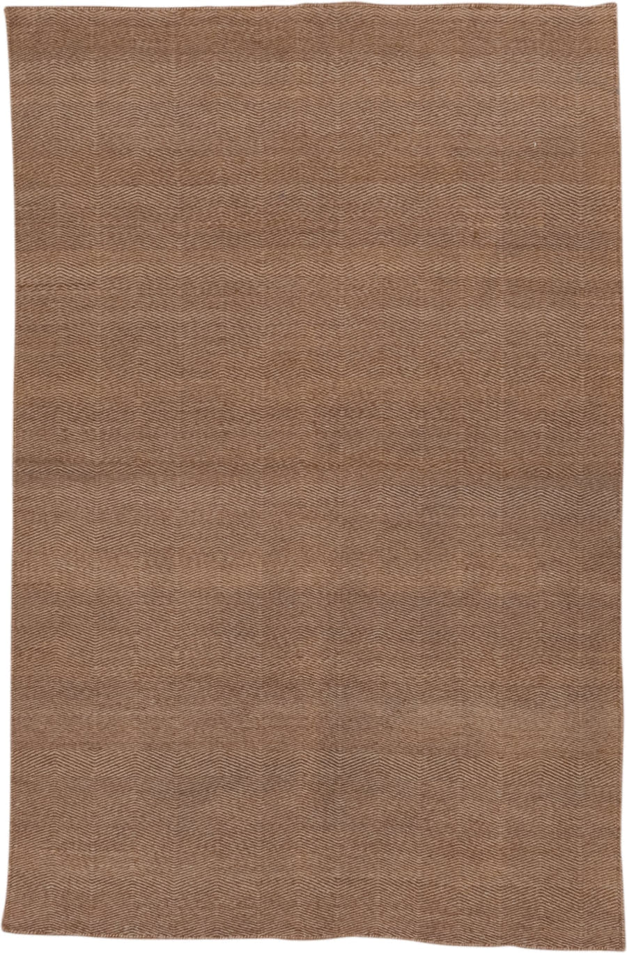3' x 5' one-of-a-kind handmade vintage Kilim small size rug. Color palette: camel, taupe, brown, beige, gray