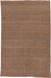 3' x 5' one-of-a-kind handmade vintage Kilim small size rug. Color palette: camel, taupe, brown, beige, gray