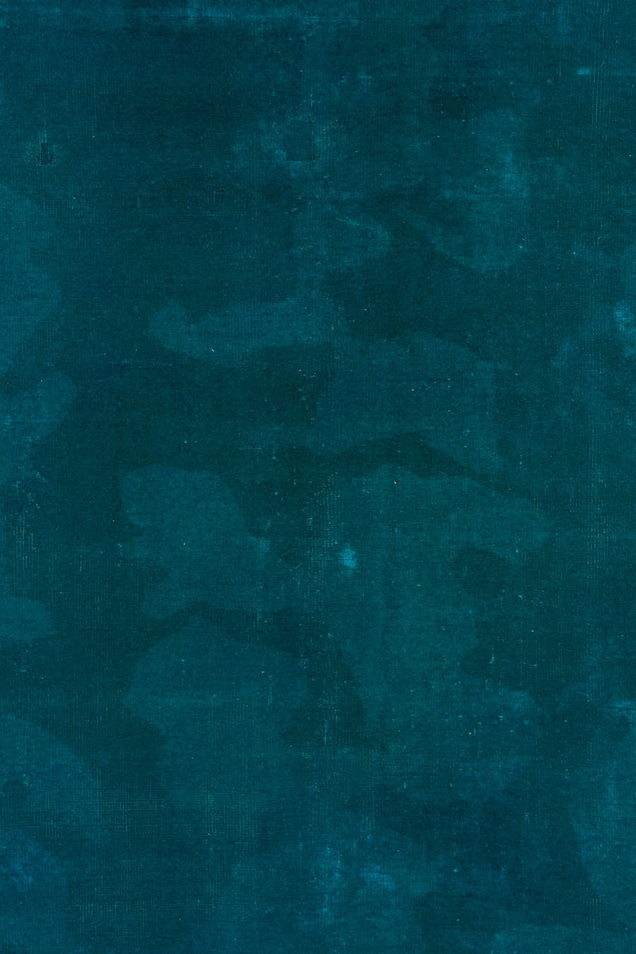 5' x 6' one-of-a-kind handmade antique Overdyed rug. Color palette: teal, petrol, peacock, charcoal, gray, black