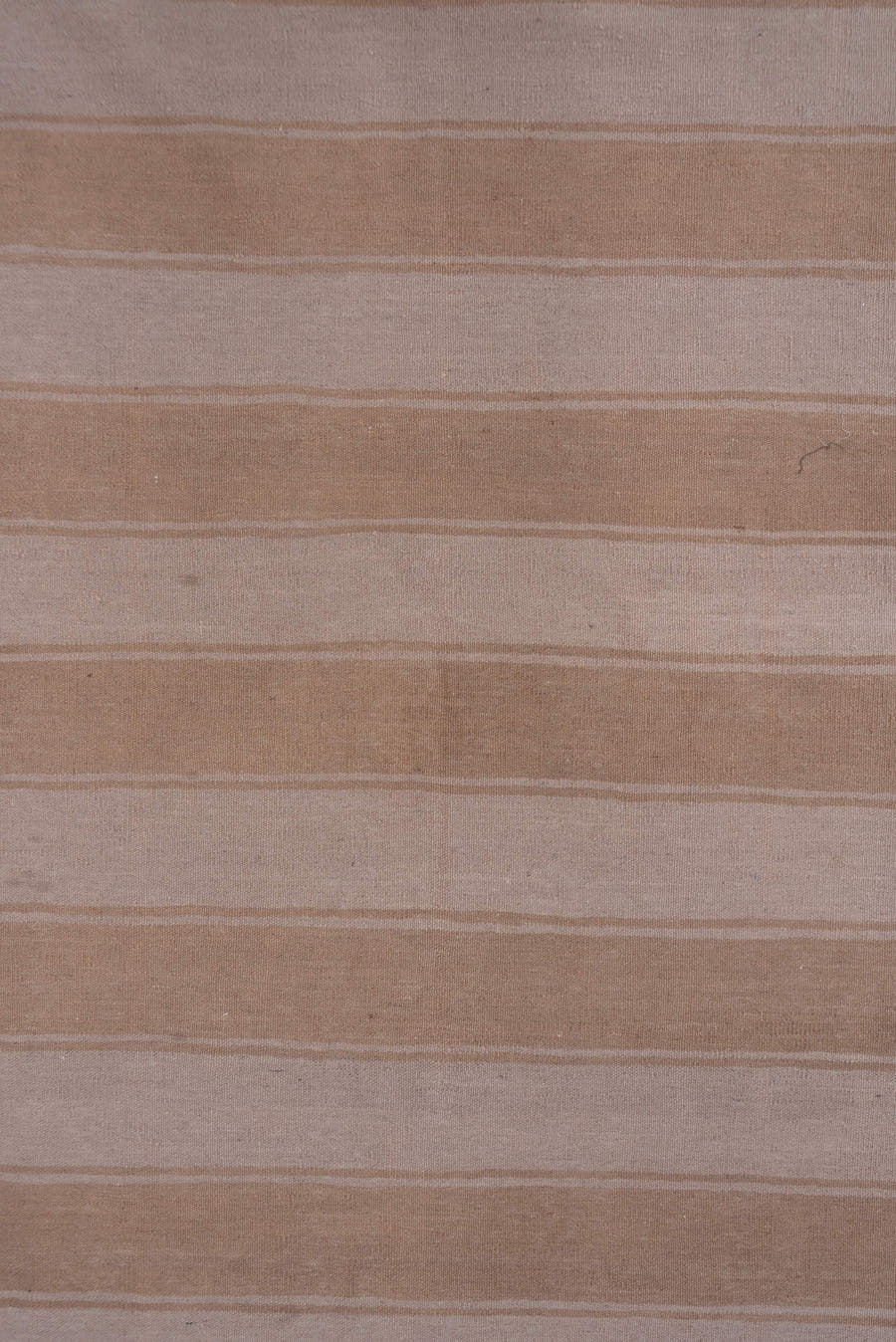9' x 12' one-of-a-kind handmade vintage Kilim large size rug. Color palette: taupe, blush, ivory, beige, gray, pink